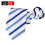 Striped Polyester Mens Zipper Tie Easy To Pull Tie Lazy Tie 16