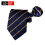 Striped Polyester Mens Zipper Tie Easy To Pull Tie Lazy Tie 11