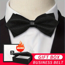 Mens Striped Bow Tie Decorative Accessories For Business Party Holiday Wedding With