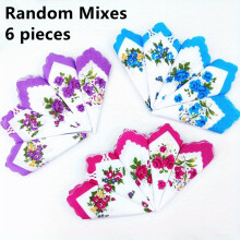 6pcs 10pcs 15pcs Assorted Varieties Mix Packing 27 94 Cm Cotton Lady Handkerchief Many Styles Mixed Hanky For Men And Women