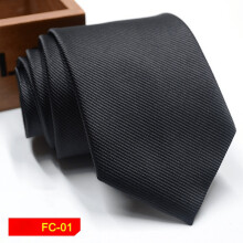 Mens Tie Business Plain Stripe 8C Arrow Jacquard Tie