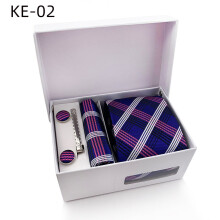 Mens Tie Tie Pocket Square Cufflinks Tie Clip Set 1200 stitch Jacquard Fabric