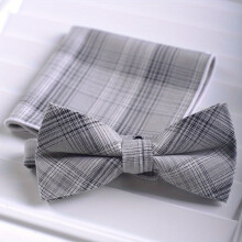 Bow Tie Mens Dress Suit Square Scarf Combination Mens Solid Matte Double Layer Bow Groom Wedding Formal Dress