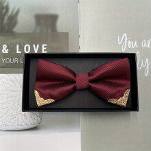 Mens Metal Edge Bow Tie Wedding Groom Suit Bow Tie