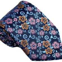Mens Neckties Striped Floral Jacquard Necktie Business Wedding Party Necktie Great Gift For Men