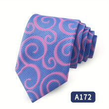 Mens Tie 2400 Needles Rose Flower Jacquard Woven Business Tie
