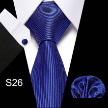 Business Tie Clothing Matching Dressing Accessories Business Mens Tie Suit With Cufflinks Square Scarf