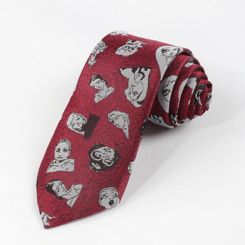 1PC Mens Retro Formal Wear Character Pattern Tie 1