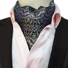 Mens Jacquard Polyester Scarf 6x46inch 15 5x117cm