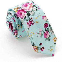 1pc Printed Floral Neck Tie Skinny Tie Great For Weddings Groom Groomsmen Missions Dances For Men