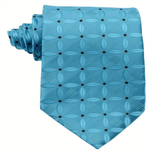 Classic Mens Tie With Jacquard Plaid Pattern 1200 Stitches