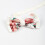 1PC Mens Banquet Flower Pattern Double Layer Neck Pullover Bow Tie Daily Matching 2