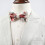 1PC Mens Banquet Flower Pattern Double Layer Neck Pullover Bow Tie Daily Matching 4