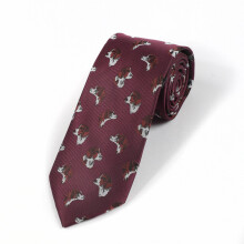 1PC Mens Casual Dog Head Pattern Funny Party Tie