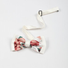 1PC Mens Banquet Flower Pattern Double Layer Neck Pullover Bow Tie Daily Matching