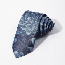 1pc Peony Flower Ink Tie Stylish Necktie For Party For Men