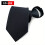 Hot Solid Polyester Mens Zipper Necktie Easy to Get Necktie 19