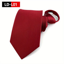 Hot Solid Polyester Mens Zipper Necktie Easy to Get Necktie