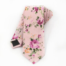 1pc Mens Floral Print Tie Neckties Suitable For Wedding Groom Dance Party