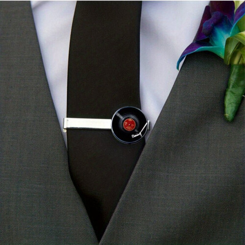 Mens Tie Clip Record Player Tie Clips Tie Accessories Gift For Men