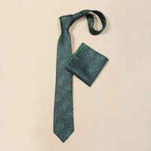 1pc Cashew Collar Neck Tie Scarf Set Tie Sets For Business Banquet Matching For Men