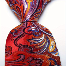 Mens Paisley Tie Floral Neckties For Wedding Party Meeting Business Outfit 3 54in Wide