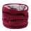 Mens Padded Thickened Solid Stripes Winter Warm Neck Cover 15