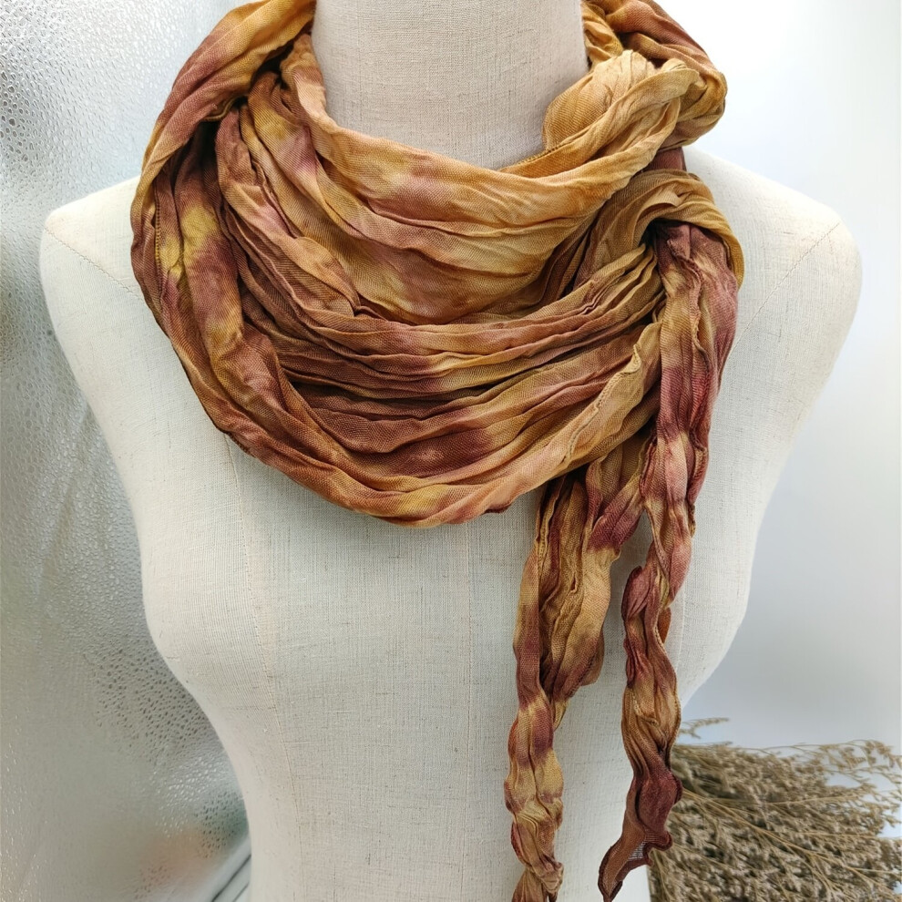 Women Scarf Irregular Tie Dye Warm Scarf Womens Decorative Striped Printed Winter Scarf-image-OPC-PC6DDWH-NEW