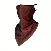 1pc Hanging Ear Triangle Towel With Viscose Mesh Breathable Mask Neck Cover For Outdoor Cycling Windshield Fishing
