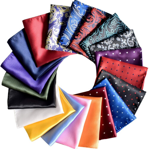 20pcs Pocket Square Handkerchiefs 1