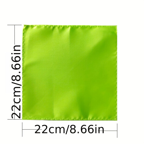 26 Piece Assorted Mens Solid Polyester Satin Pocket Square Handkerchief Plain Hanky Set For Wedding Part 2
