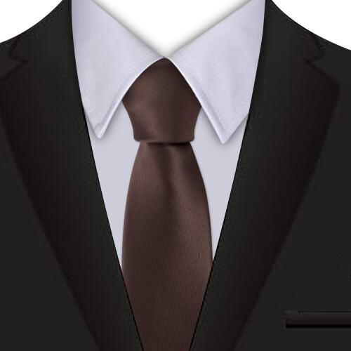 1pc Mens Solid Pure 2 36 Plain Formal Ties Narrow Tie