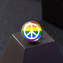 1pc Love Lips Collar Pin Rainbow Peace Marking Shirt Charm Buckle Bisexual Accessories Gift For LGBTQ
