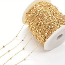 4mm Copper Bead Chain 1m 39 37inch Tassel Chain DIY Retro Style Material Bracelet Necklace Accessories
