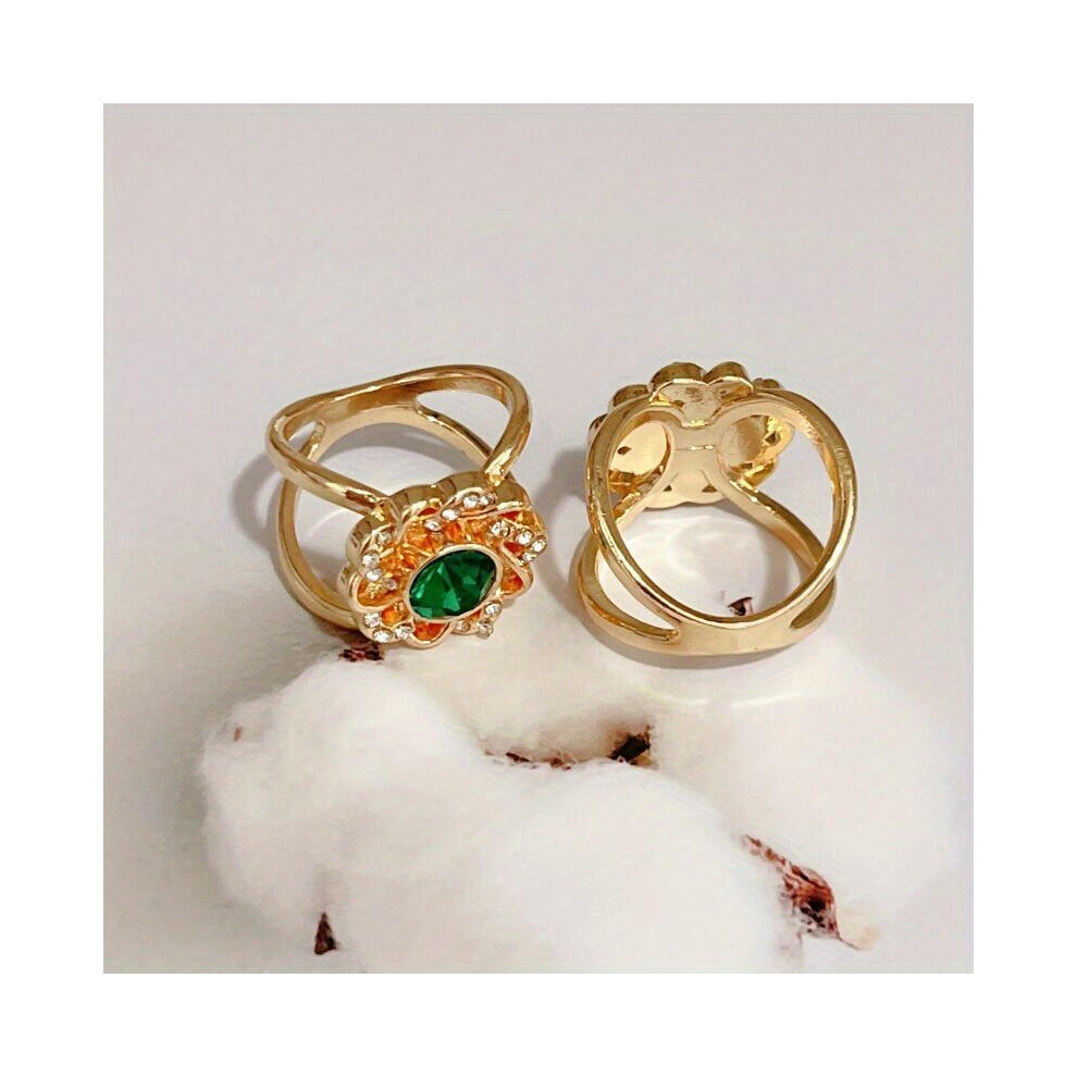 Silk Scarf Buckle Artificial Diamond Sun Flower High end Scarf Buckle functional Dual purpose For Sun Protection Shawl-image-OPC-PC6DGJF-NEW