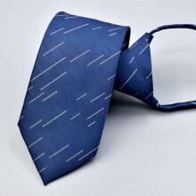 Tie Zipper Mens Formal Business Work Lazy Striped Occupational