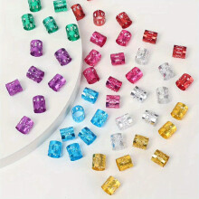 50pcs Multicolor Wig Jewelry Accessories Aluminum Ring For DIY Braided Hair Decoration Extension Buckle Hair Ring