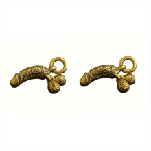 2pcs 6pcs Brass Male Genital Pendants For DIY Bracelet Necklace Jewelry Making Accessories Funny Jewelry Unisex Gift