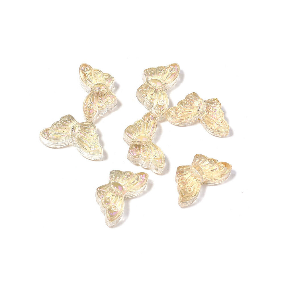 50pcs set Colorful Butterfly Lampwork Glass Loose Beads For Artificial Jewelry Making DIY Earring Headband Mobile Phone Chain-image-OPC-PC6DKK5-NEW