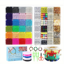 48 Grids 7200pcs Clay Beads Soft Pottery Pieces Childrens DIY Jewelry Accessories Soft Pottery Pieces Set