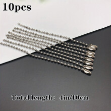 10pcs Tag Chain Bead Chain Key Chain Bag Hanging Chain Necklace Bracelet Extension Chain DIY Accessories 4in 20in 50