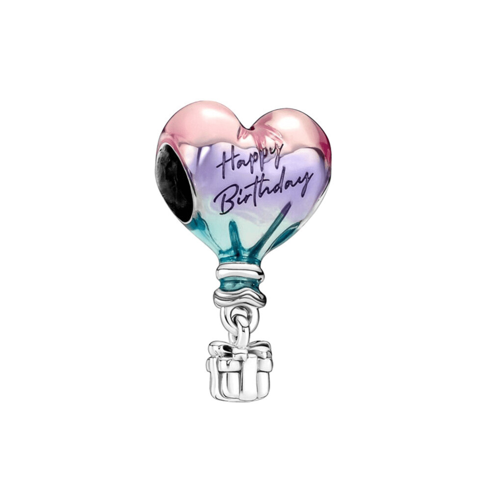 Happy Birthday Hot Air Balloon Charm Pendant For Diy Birthday Gift For Women Girls