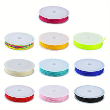 10pcs set Random Mixed Style Colorful Nylon Thread For DIY Necklace Bracelet Braided Beaded Chain Jewelry Making Accessories Materials Art Crafts