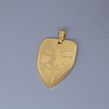 Guy Fawkes Mask Men Charm For Necklace Bracelets Jewelry Crafts Making Findings Stainless Steel Charm