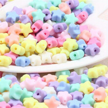 20pcs 12mm Acrylic Frosted Pentagram Beads In Spring For DIY Bracelets And Necklaces Educational Beads For Childrens Intelligence Development