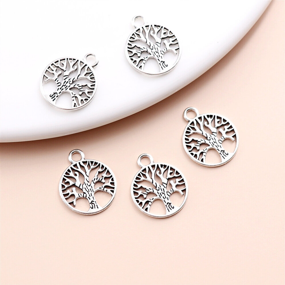20Pcs Vintage Tree Life Charms Bracelet Womens DIY Jewelry Making Supplies Pendants Necklace Earring-image-OPC-PC6DQMD-NEW