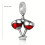 Pink Cocktail Cup Charm For Pandoras Bracelets Or Necklace 12