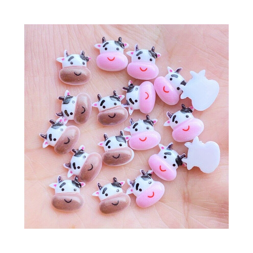 20pcs Mixed Lovely Cartoon Cow Flat Back Resin Scrapbooking DIY Jewelry Craft Decoration Accessories-image-OPC-PC6DRGS-NEW