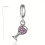 Pink Cocktail Cup Charm For Pandoras Bracelets Or Necklace 14