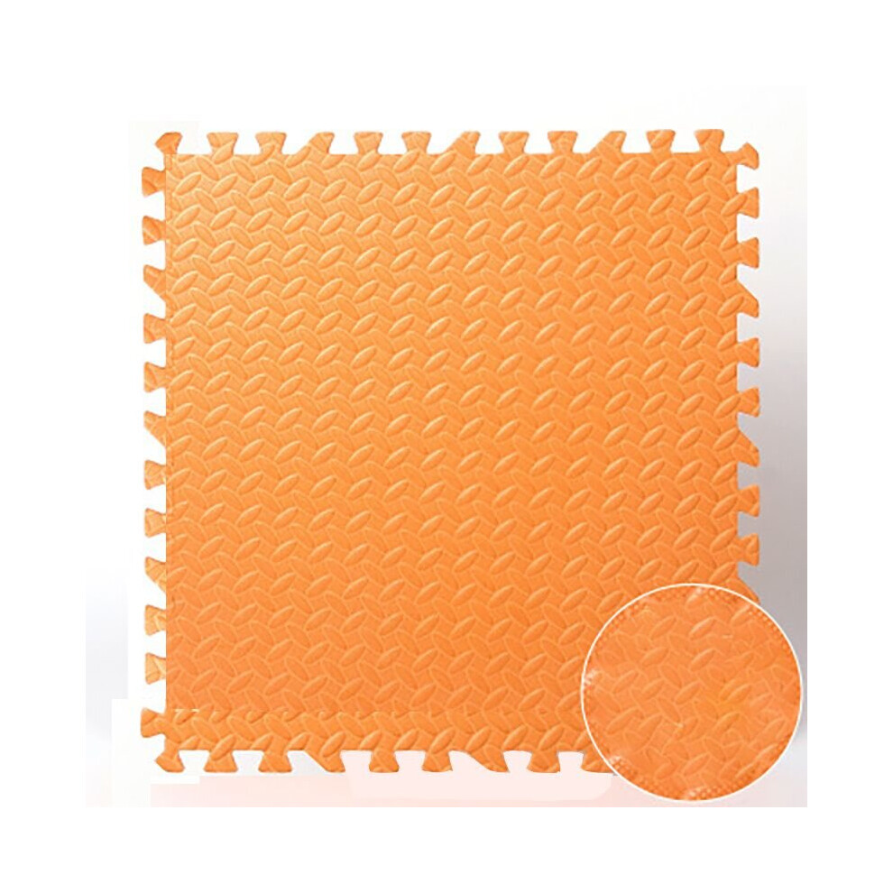 (Orange  10pcs) Eva 10pcs Foam Mat Soft Floor Tiles Interlocking Play Kids Baby Mats Gym 12mm